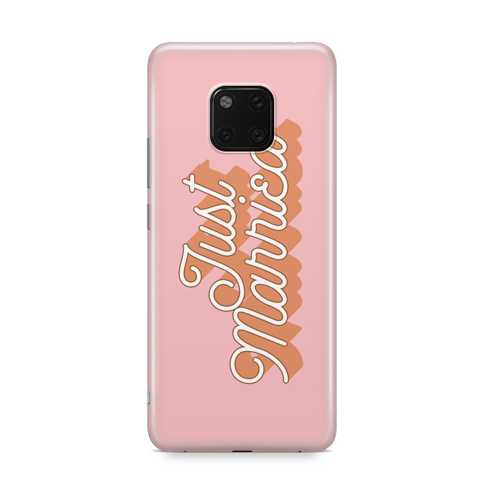 Just Married Pink Huawei Mate 20 Pro Phone Case