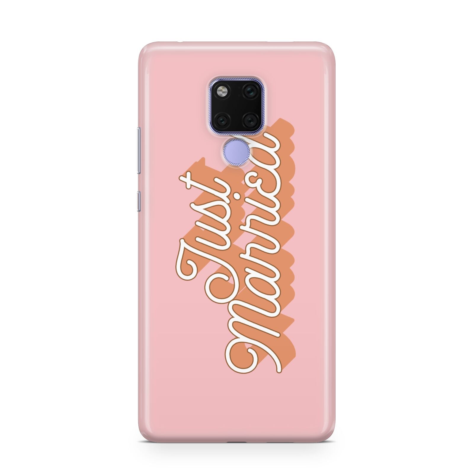 Just Married Pink Huawei Mate 20X Phone Case