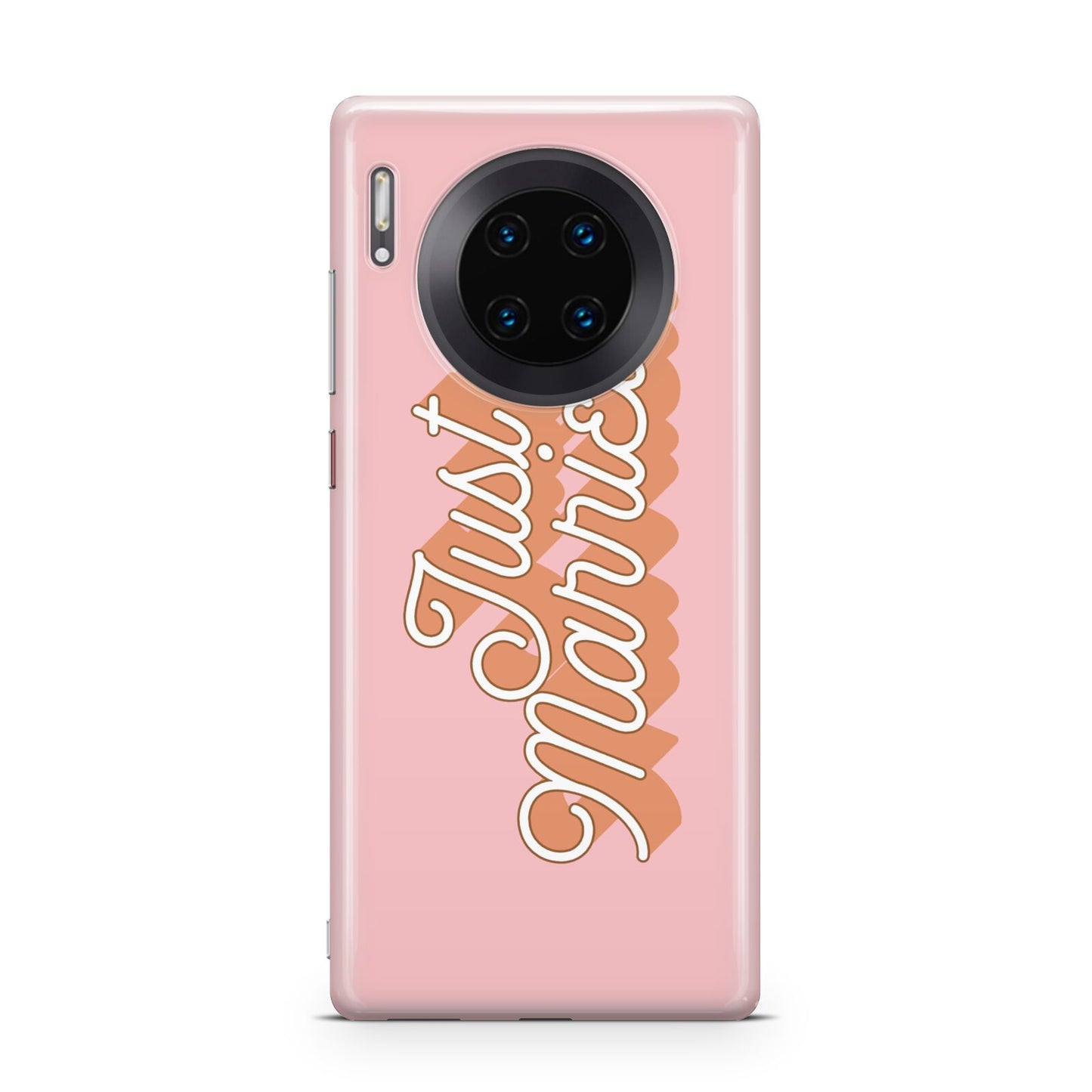 Just Married Pink Huawei Mate 30 Pro Phone Case