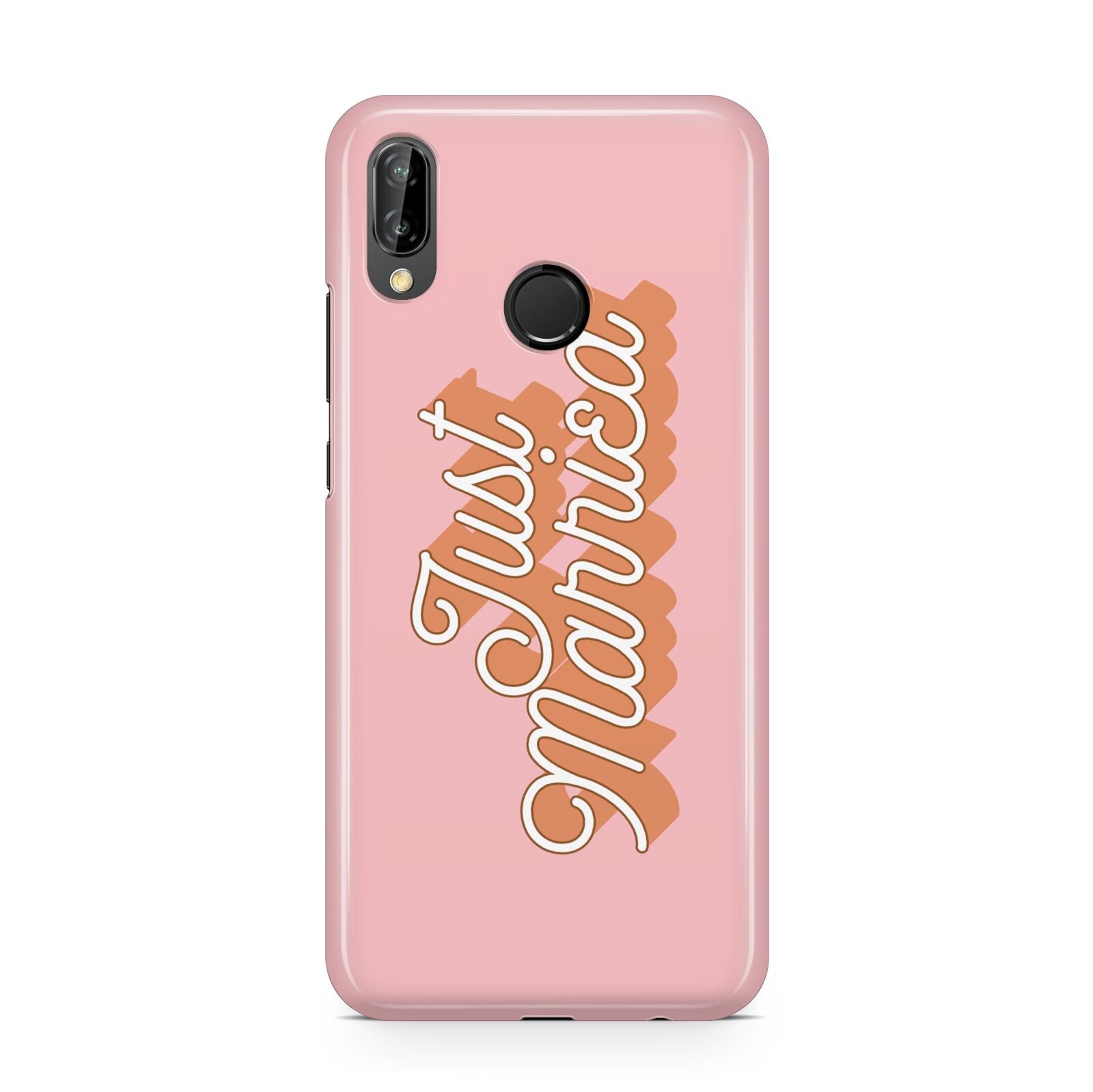Just Married Pink Huawei P20 Lite Phone Case