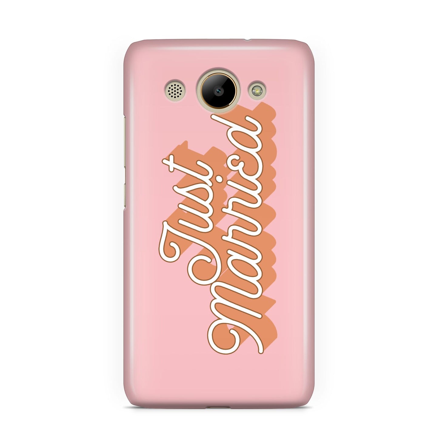 Just Married Pink Huawei Y3 2017
