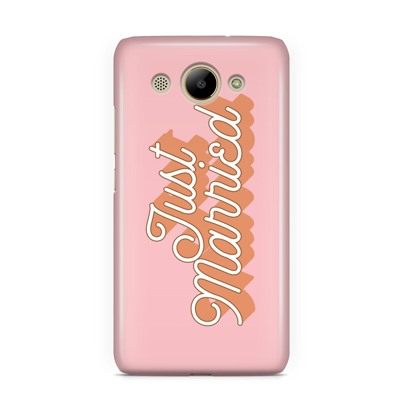 Just Married Pink Huawei Y3 2017