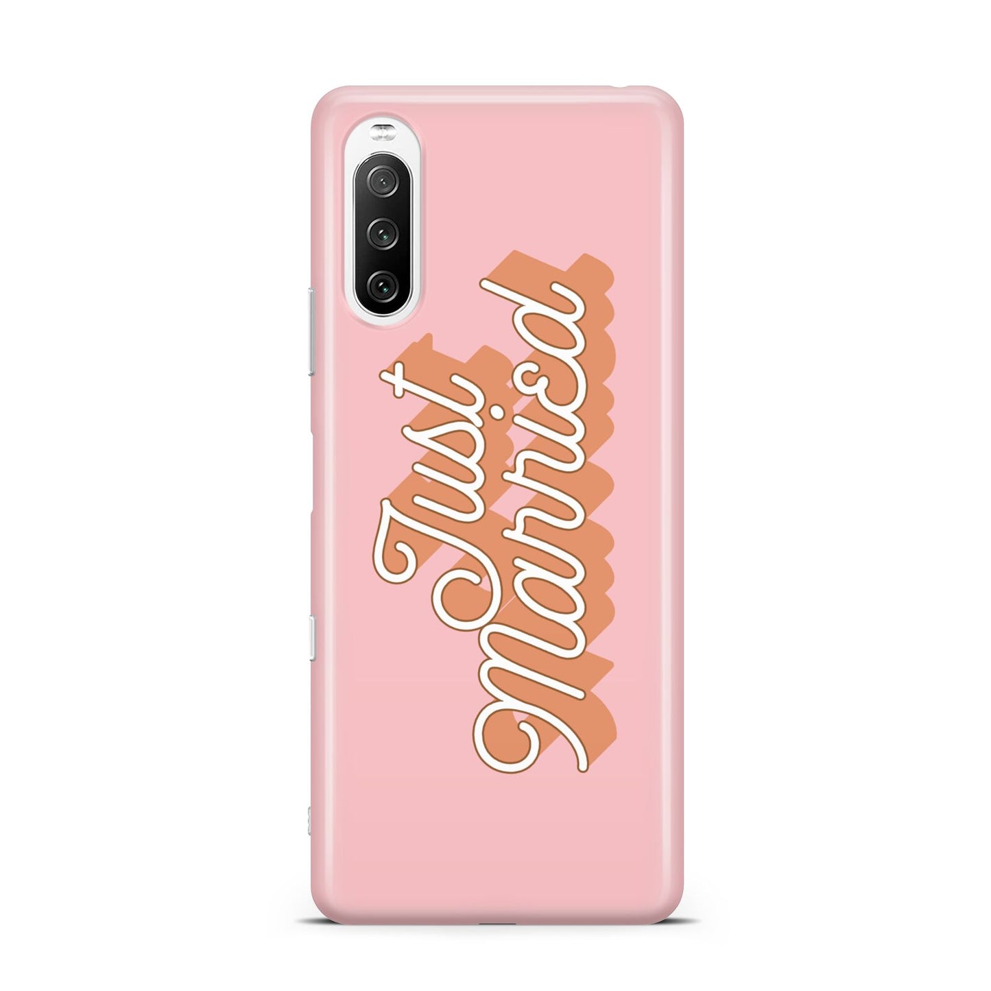 Just Married Pink Sony Xperia 10 III Case