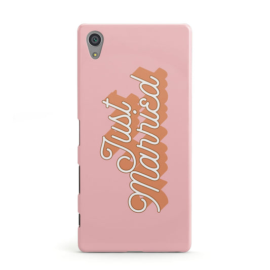 Just Married Pink Sony Xperia Case