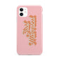 Just Married Pink iPhone 11 3D Tough Case