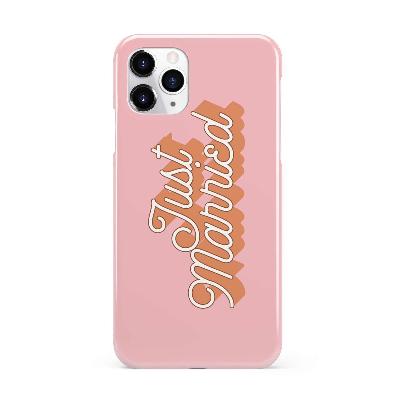 Just Married Pink iPhone 11 Pro 3D Snap Case