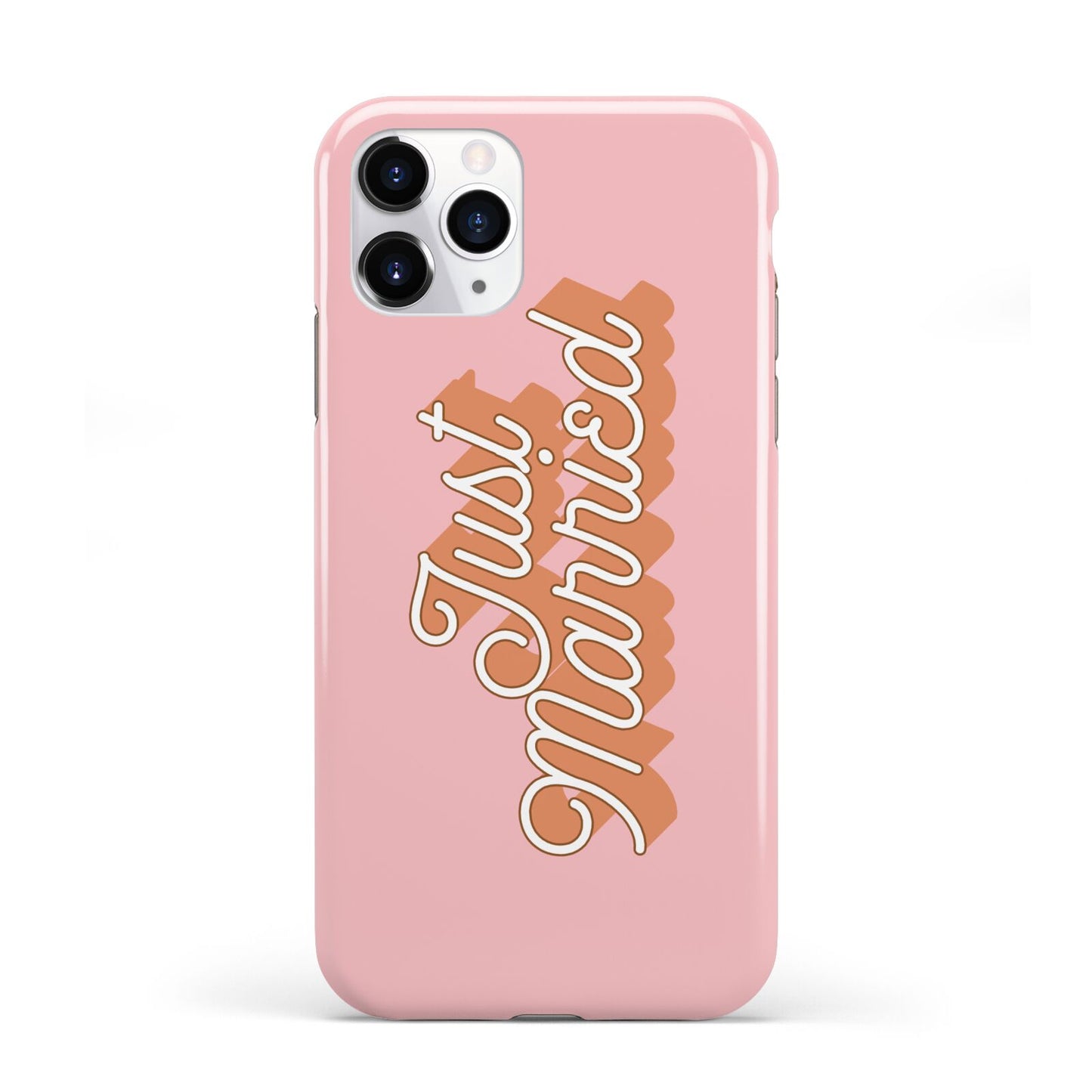 Just Married Pink iPhone 11 Pro 3D Tough Case