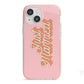Just Married Pink iPhone 13 Mini TPU Impact Case with Pink Edges