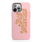 Just Married Pink iPhone 13 Pro Max Full Wrap 3D Tough Case