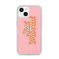 Just Married Pink iPhone 14 Clear Tough Case Starlight
