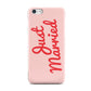 Just Married Red Pink Apple iPhone 5c Case