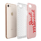 Just Married Red Pink Apple iPhone 7 8 3D Tough Case Expanded View