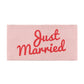 Just Married Red Pink Beach Towel Alternative Image