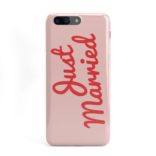Just Married Red Pink OnePlus Case