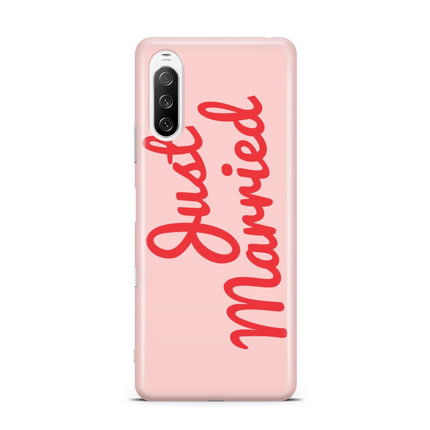 Just Married Red Pink Sony Xperia 10 III Case