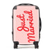 Just Married Red Pink Suitcase