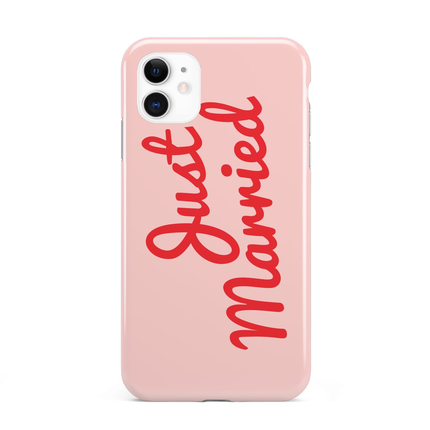 Just Married Red Pink iPhone 11 3D Tough Case