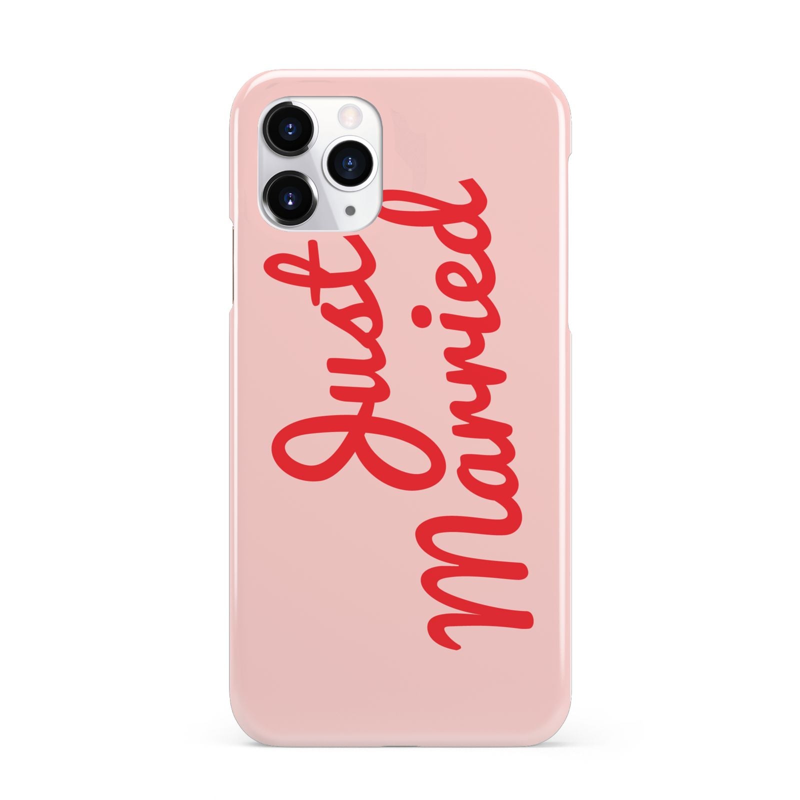Just Married Red Pink iPhone 11 Pro 3D Snap Case