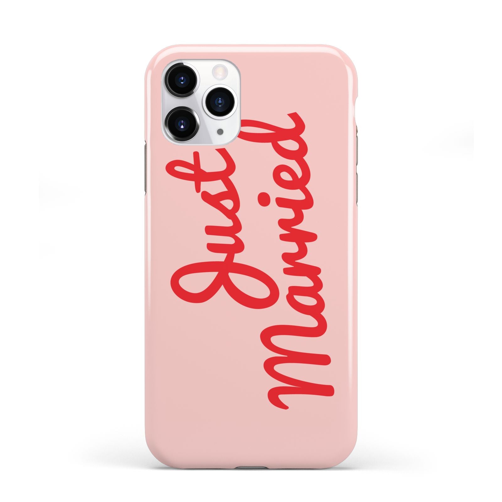 Just Married Red Pink iPhone 11 Pro 3D Tough Case