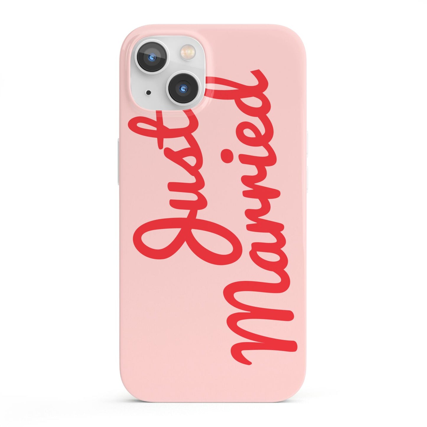 Just Married Red Pink iPhone 13 Full Wrap 3D Snap Case