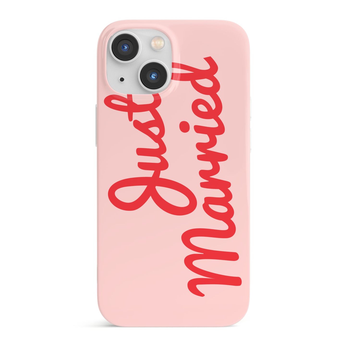 Just Married Red Pink iPhone 13 Mini Full Wrap 3D Snap Case
