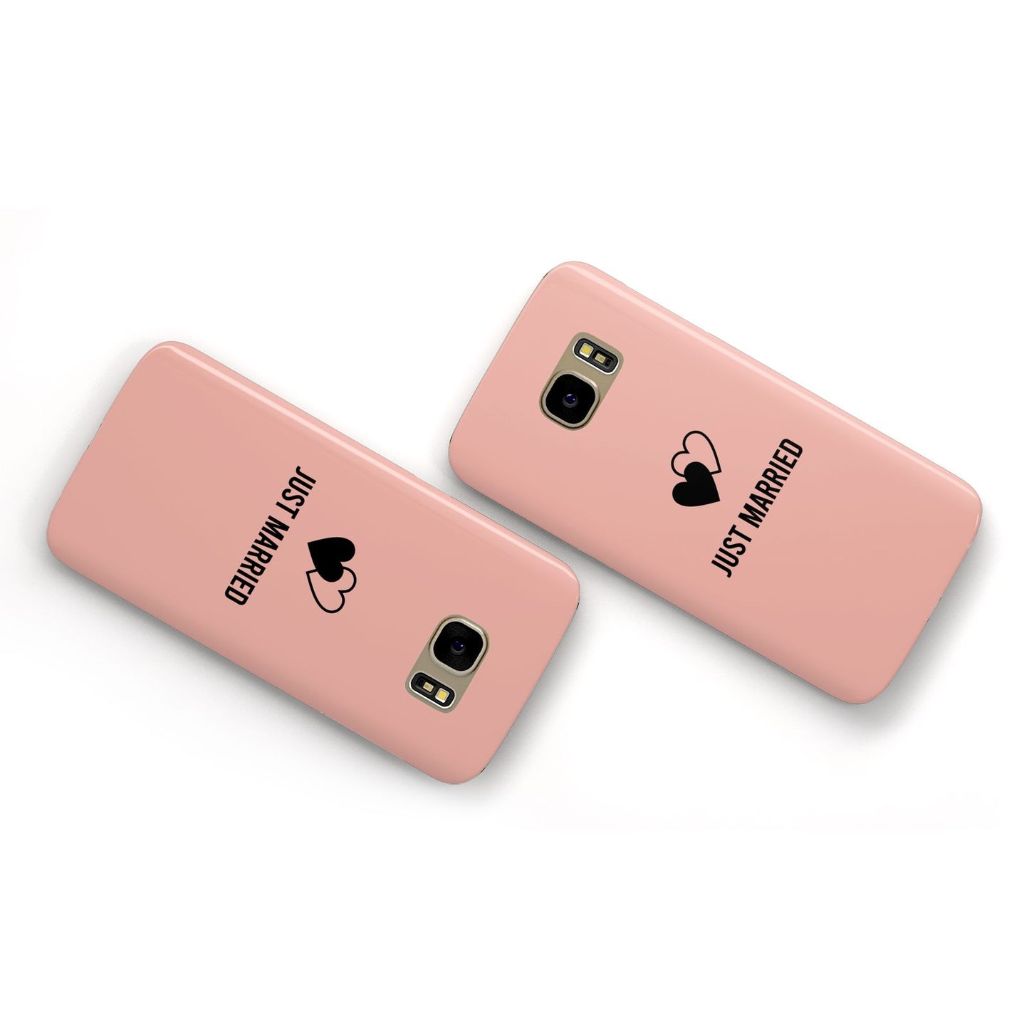 Just Married Samsung Galaxy Case Flat Overview