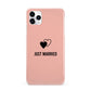 Just Married iPhone 11 Pro Max 3D Snap Case