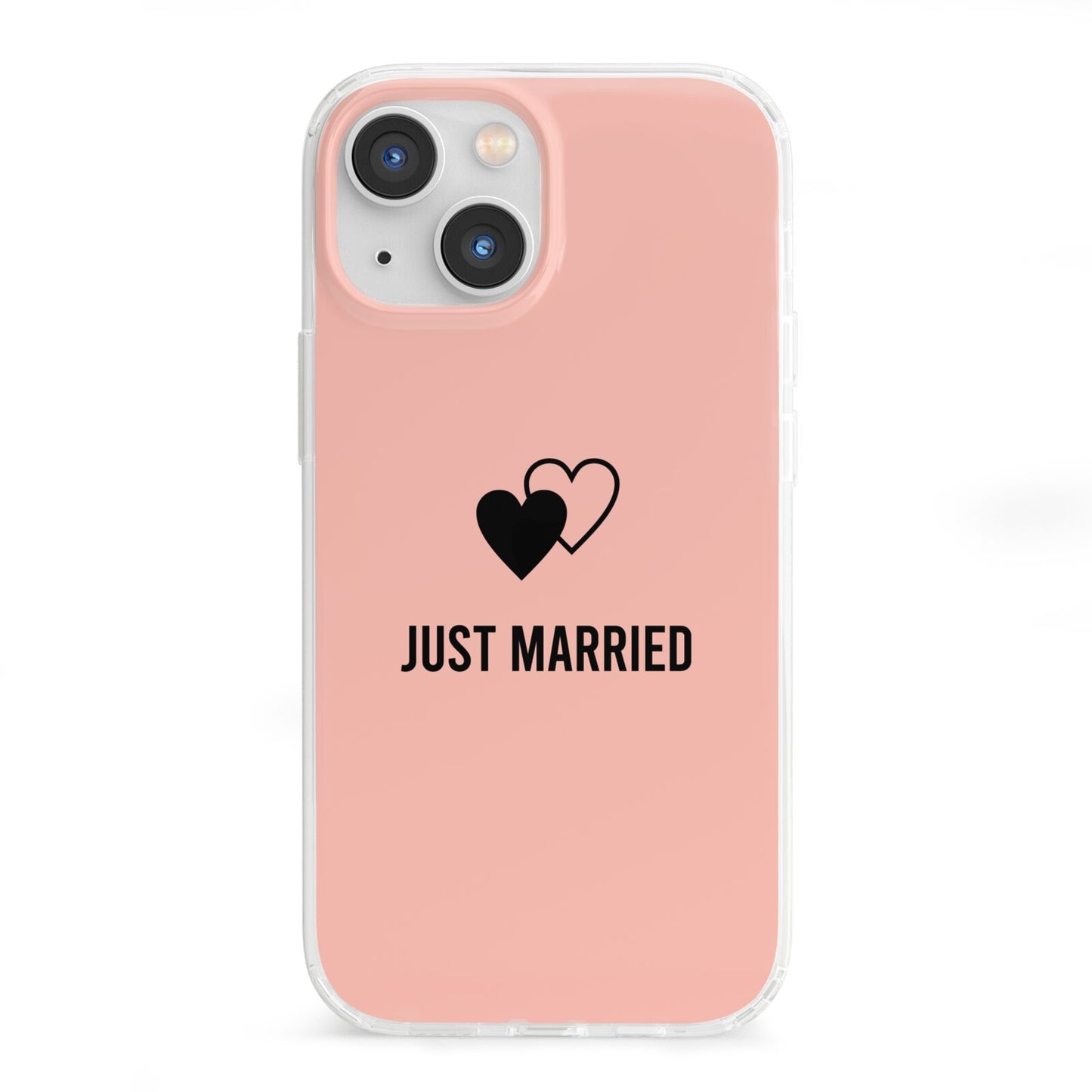 Just Married iPhone 13 Mini Clear Bumper Case