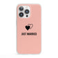 Just Married iPhone 13 Pro Clear Bumper Case