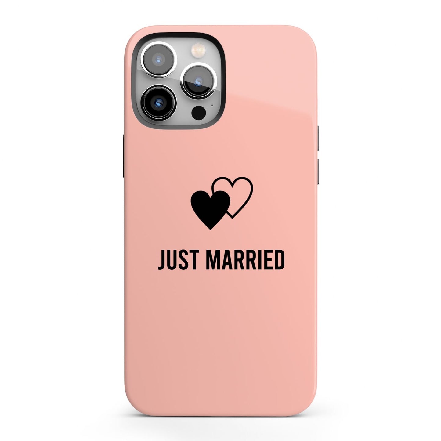 Just Married iPhone 13 Pro Max Full Wrap 3D Tough Case