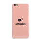 Just Married iPhone 6 Plus 3D Snap Case on Gold Phone