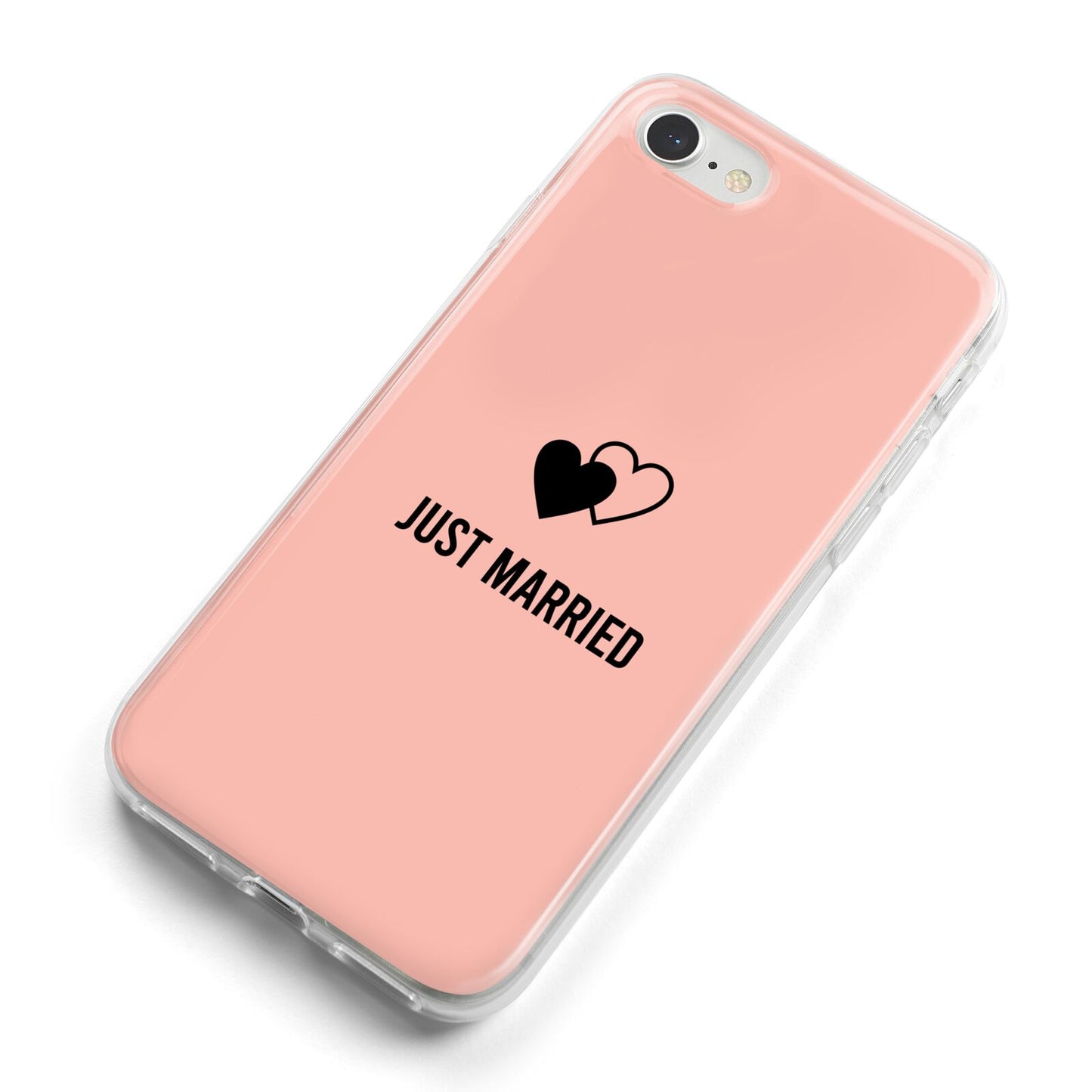 Just Married iPhone 8 Bumper Case on Silver iPhone Alternative Image