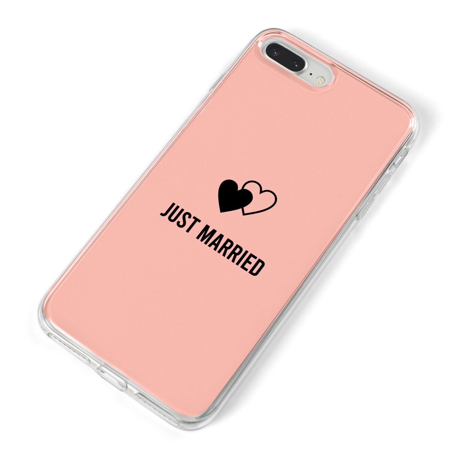 Just Married iPhone 8 Plus Bumper Case on Silver iPhone Alternative Image