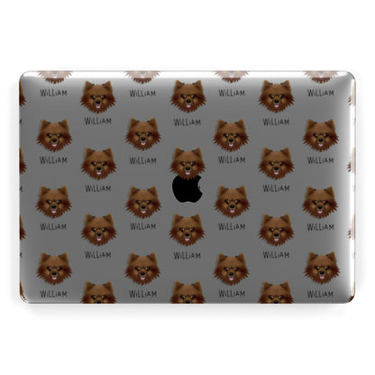 Keeshond Icon with Name Apple MacBook Case
