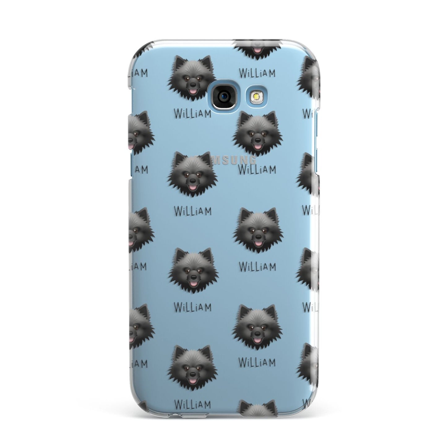 Keeshond Icon with Name Samsung Galaxy A7 2017 Case