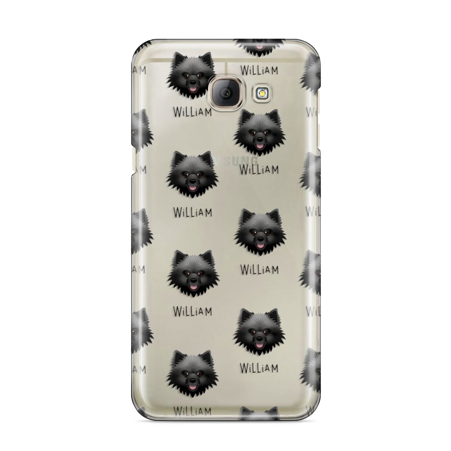 Keeshond Icon with Name Samsung Galaxy A8 2016 Case