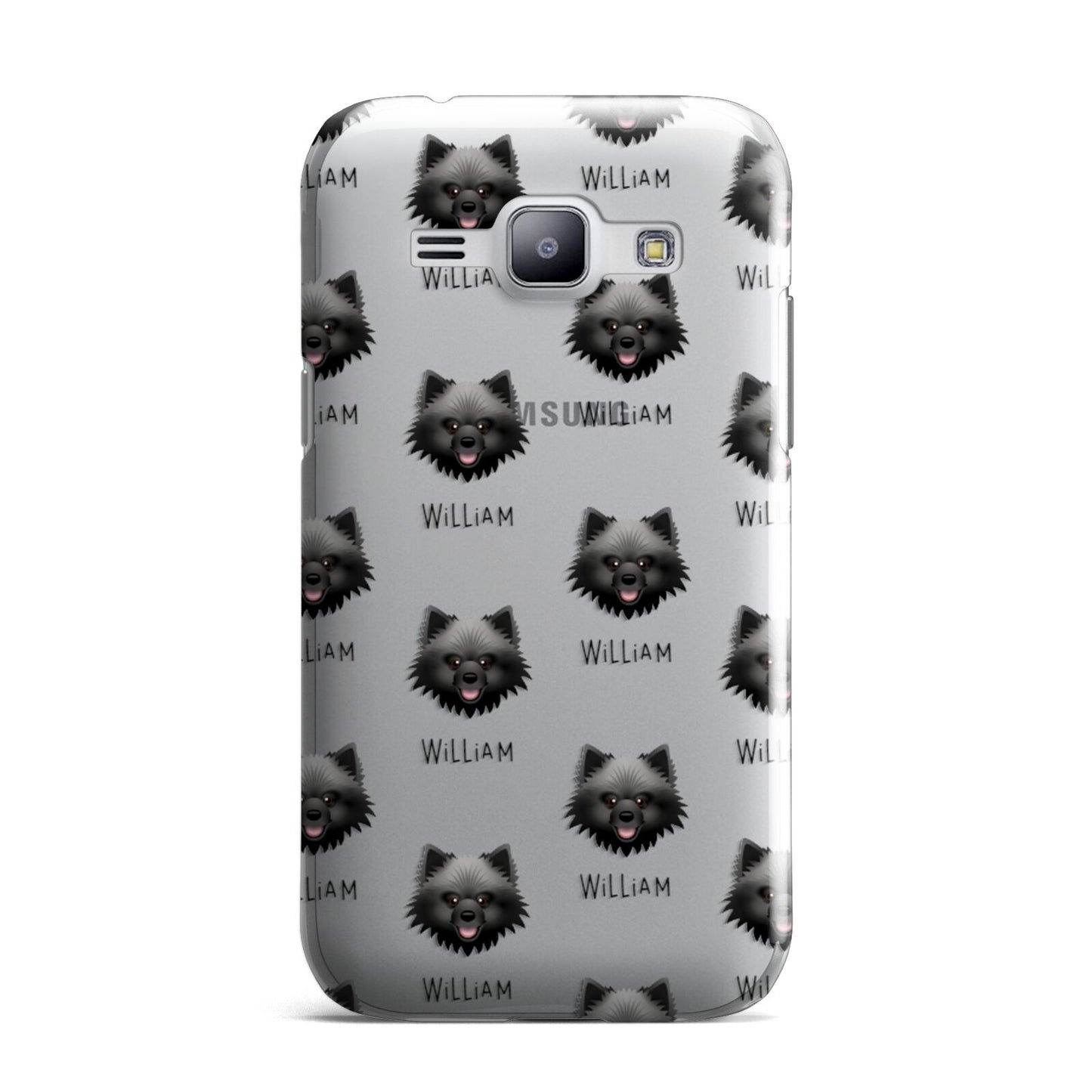 Keeshond Icon with Name Samsung Galaxy J1 2015 Case