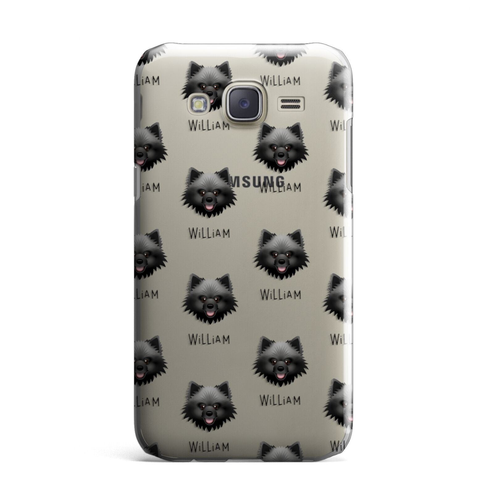 Keeshond Icon with Name Samsung Galaxy J7 Case