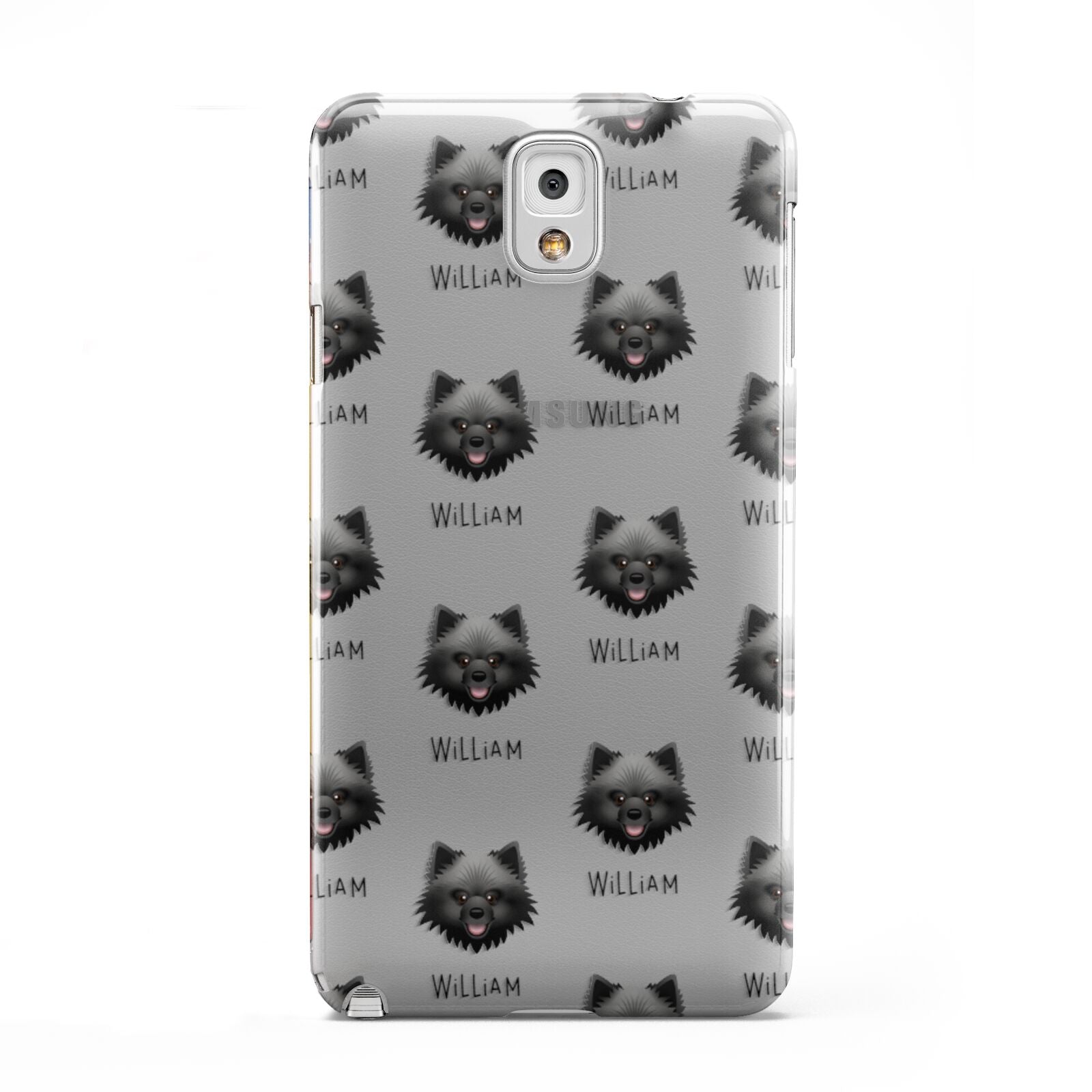 Keeshond Icon with Name Samsung Galaxy Note 3 Case