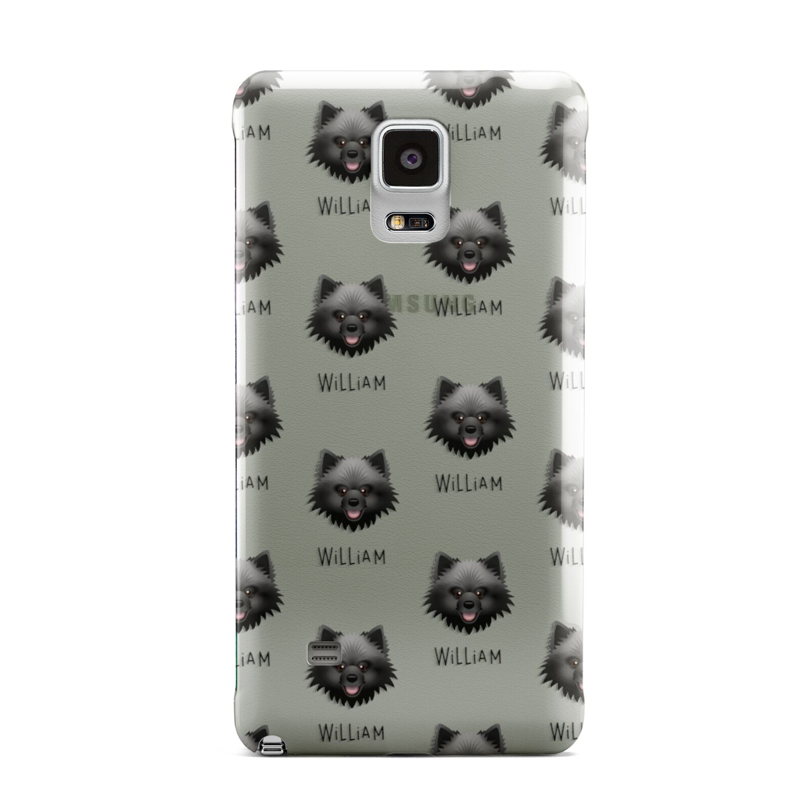 Keeshond Icon with Name Samsung Galaxy Note 4 Case