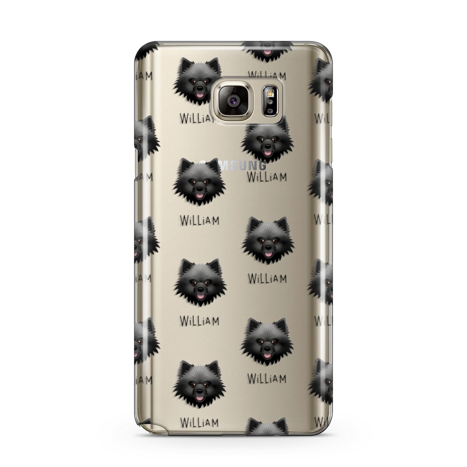 Keeshond Icon with Name Samsung Galaxy Note 5 Case