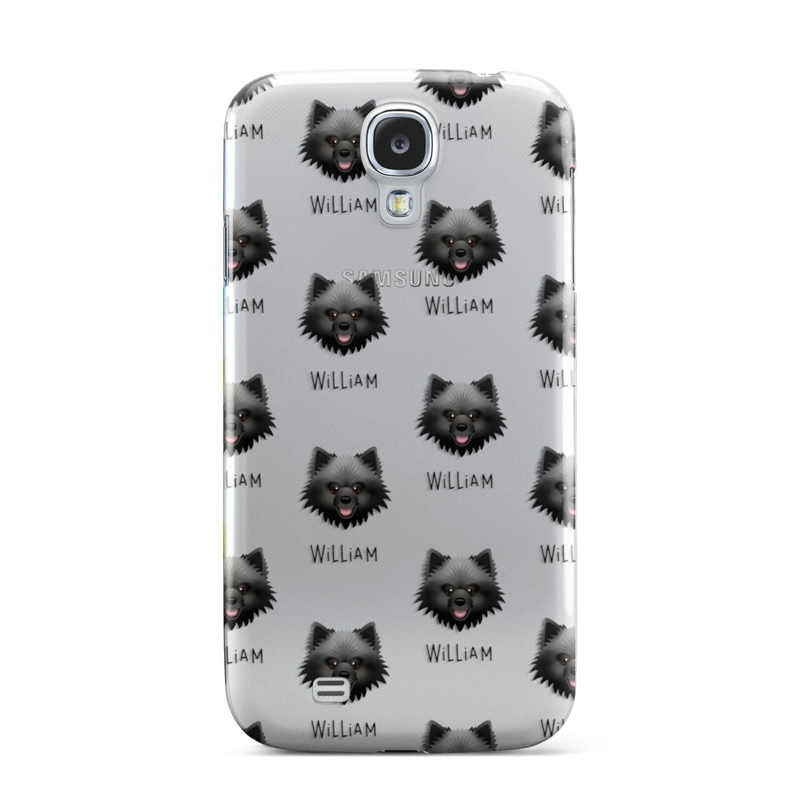 Keeshond Icon with Name Samsung Galaxy S4 Case