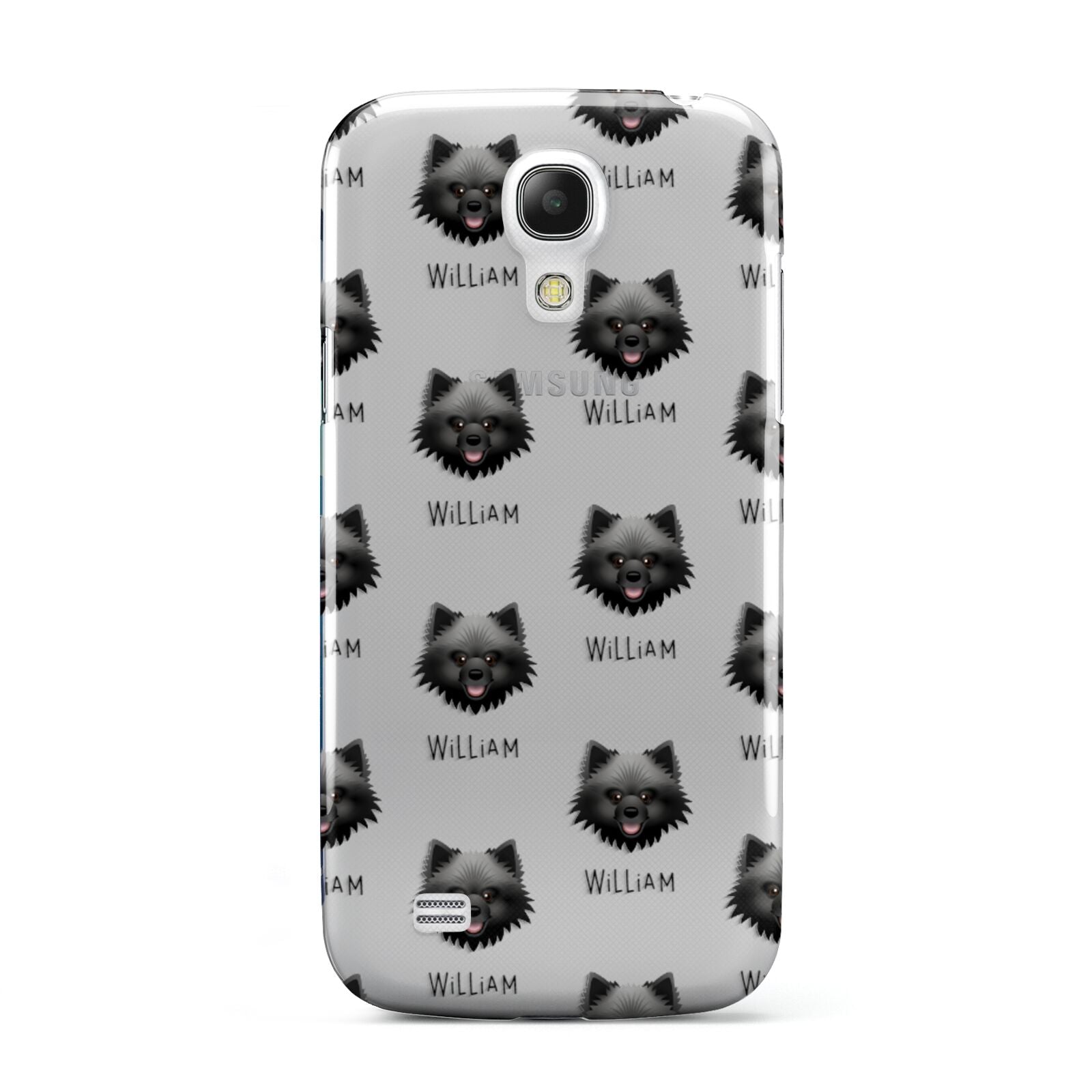 Keeshond Icon with Name Samsung Galaxy S4 Mini Case