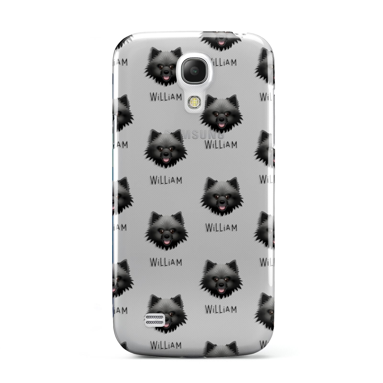 Keeshond Icon with Name Samsung Galaxy S4 Mini Case