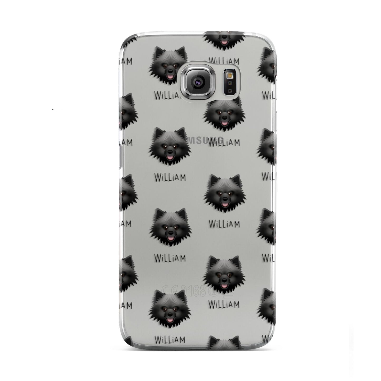 Keeshond Icon with Name Samsung Galaxy S6 Case