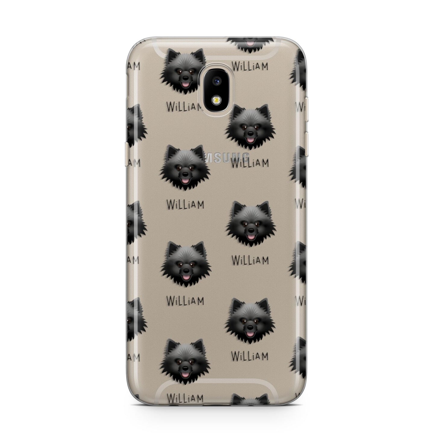 Keeshond Icon with Name Samsung J5 2017 Case