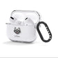 Keeshond Personalised AirPods Clear Case 3rd Gen Side Image