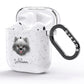 Keeshond Personalised AirPods Glitter Case Side Image