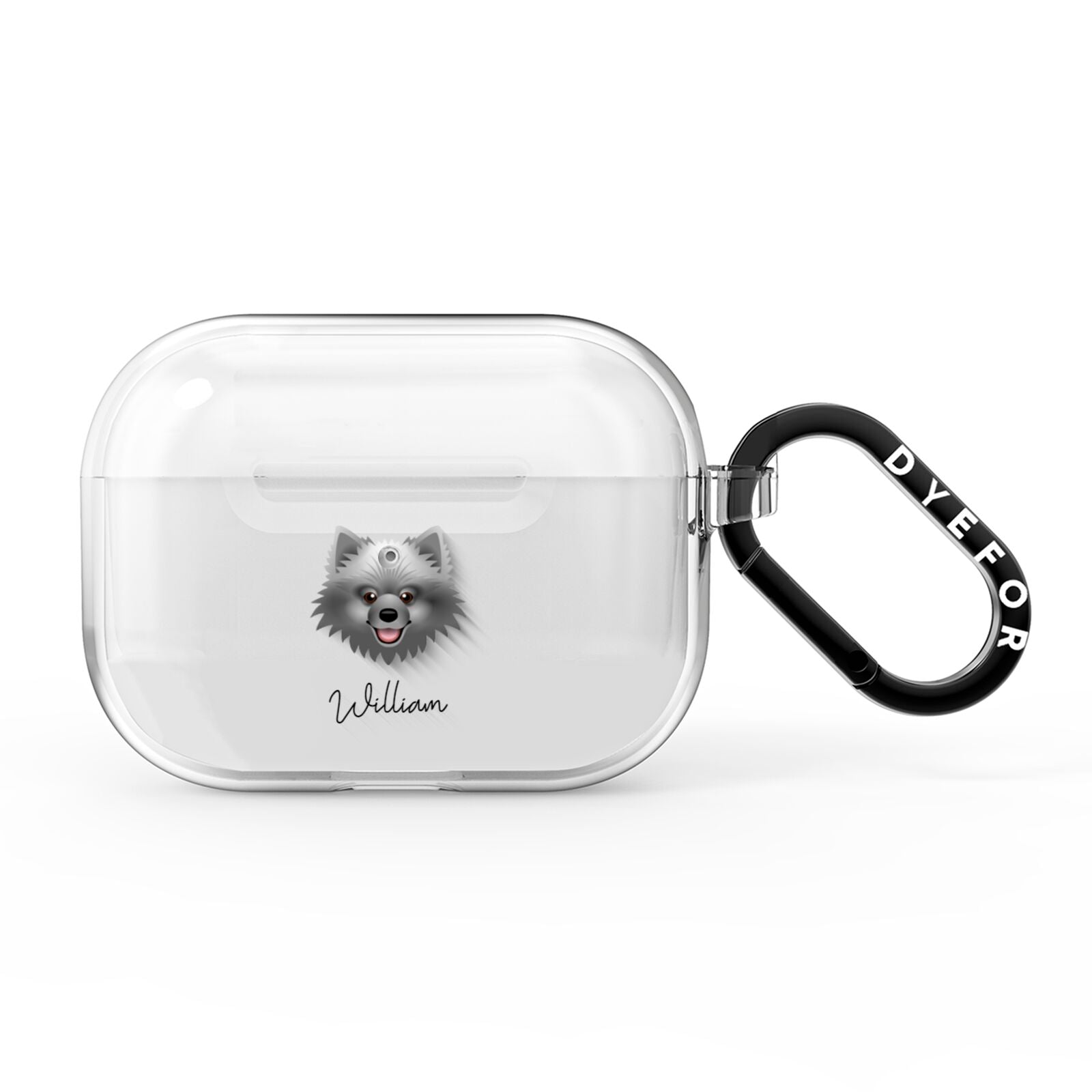 Keeshond Personalised AirPods Pro Clear Case