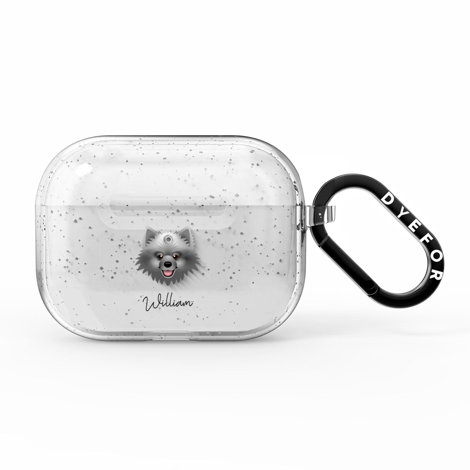 Keeshond Personalised AirPods Pro Glitter Case
